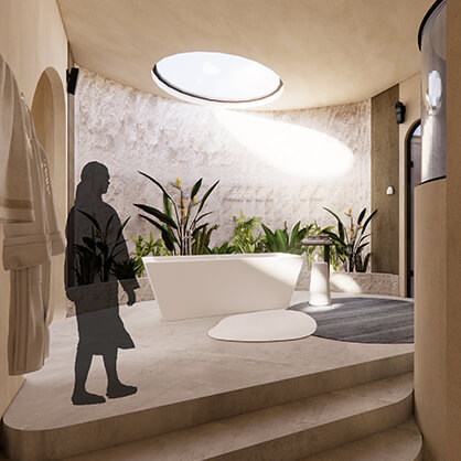 Livngetc beyond the bath