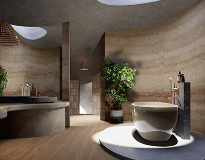 Livngetc beyond the bath
